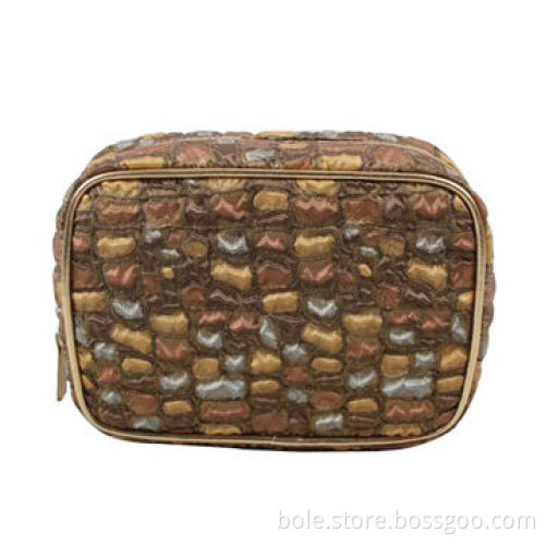 Fabric Cosmetic Bags, Sized 17.5x12.5x5.5cm, 500pcs MOQ